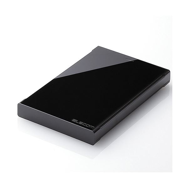 【クーポン配布中】エレコムUSB3.0対応ポータブルハードディスク e:DISK 2TB ELP-CED020UBK 1台｜インテリアの壱番館