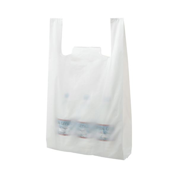 商店 TANOSEE 乳白レジ袋 ２０号 ヨコ２１０×タテ４６０×マチ幅
