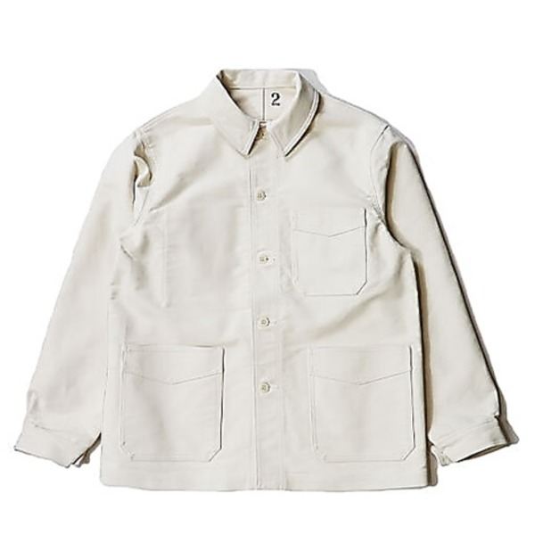 麻混フランス軍タイプ ボージョンジャケット ナチュラル 2（L）