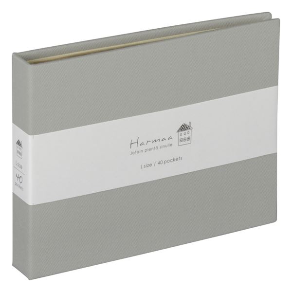 【マラソンでポイント最大47.5倍】(まとめ) ハルマー ポケットアルバム A-HRLP-101-N グレー【×5セット】|インテリアの壱番館