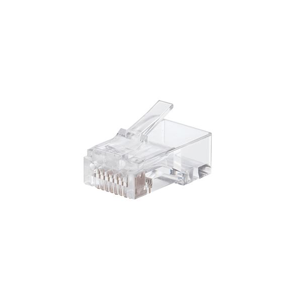 【マラソンでポイント最大47.5倍】エレコム RJ45コネクタ/CAT6・CAT6A対応/単線・ヨリ線対応/100個入り LD-6RJ45T100|インテリアの壱番館