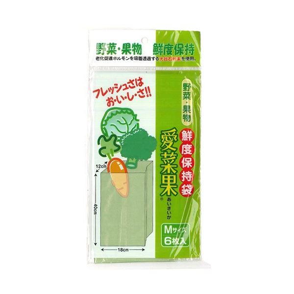 【ポイント20倍】(まとめ) 関西紙工 愛菜果 M 1パック(6枚) 【×10セット】