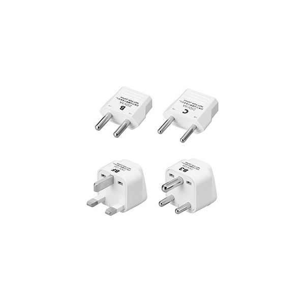 【ポイント20倍】(まとめ）YAZAWA 海外用電源プラグ4セットKPS4【×3セット】