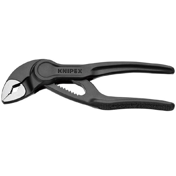 【クーポン配布中】KNIPEX クニペックス 全長１００ｍｍ 手のひらサイズ コブラ Ｃｏｂｒａ ウォーターポンププライヤー 8700-100BK
