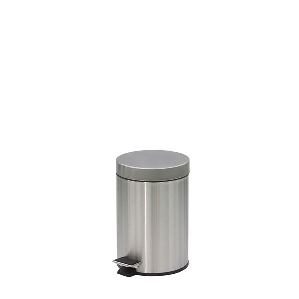 【マラソンでP最大47倍】ペダル式 ダストボックス/蓋付きゴミ箱 【3L】 ステンレス製 〔店舗 オフィス お店 施設〕