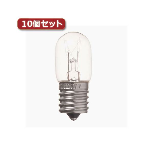 【マラソンでポイント最大47.5倍】(まとめ)YAZAWA ナツメ球 T20 E17 5W クリア10個セット T201705CX10【×2セット】|インテリアの壱番館