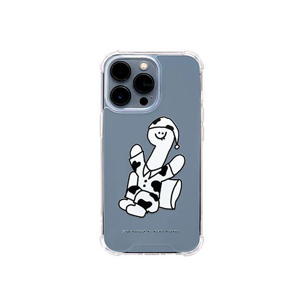 【マラソンでP最大47倍】168cm ハイブリッドクリアケース for iPhone 13 Pro White Olly with パジャマ 168265i13P