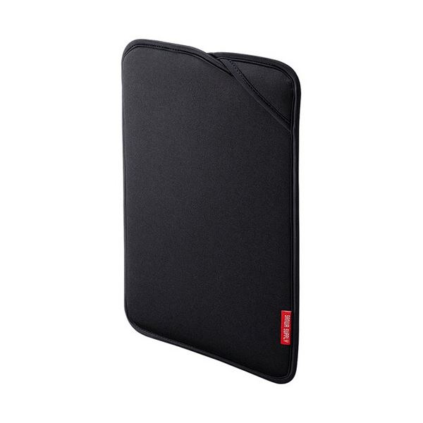 (まとめ) サンワサプライ PCプロテクトスーツ 13.3型ワイド対応 ブラック IN-WETSL13BK 1個