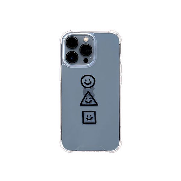 【マラソンでP最大47倍】168cm ハイブリッドクリアケース for iPhone 13 Pro まるさんかくしかく 168268i13P
