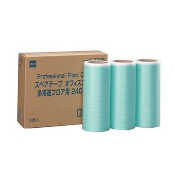 【百貨店SALEでP最大限度47倍】（まとめ）ニトムズ 執務室コロコロ多役立つこと立ち会い場用スペア部品磁気テープ 幅240mm×30周巻 C3305 1容器に並べる（3巻）【×5仕掛ける】