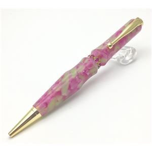 【クーポン配布中&マラソン対象】日本製 スワロフスキー ボールペン/文房具 【ピンク】 クロスタイプ 芯:0.7mm 文具 オフィス用品 『Acrylic』