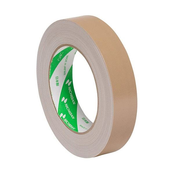 【ポイント20倍】(まとめ) ニチバン 布粘着テープ No.102N 25mm×25m 黄土 102N7-25 1巻 【×50セット】