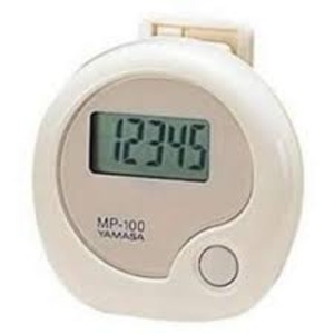 【マラソンでP最大47倍】YAMASA 万歩計 ホワイト MP-100W【代引不可】