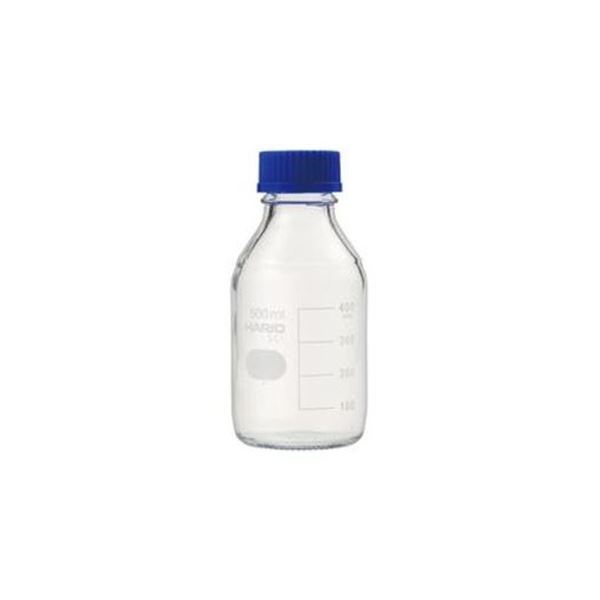 【尖んがり20倍】（まとめ）ねじ口瓶（青蓋付 HARIO） 500mL 【×5仕掛ける】