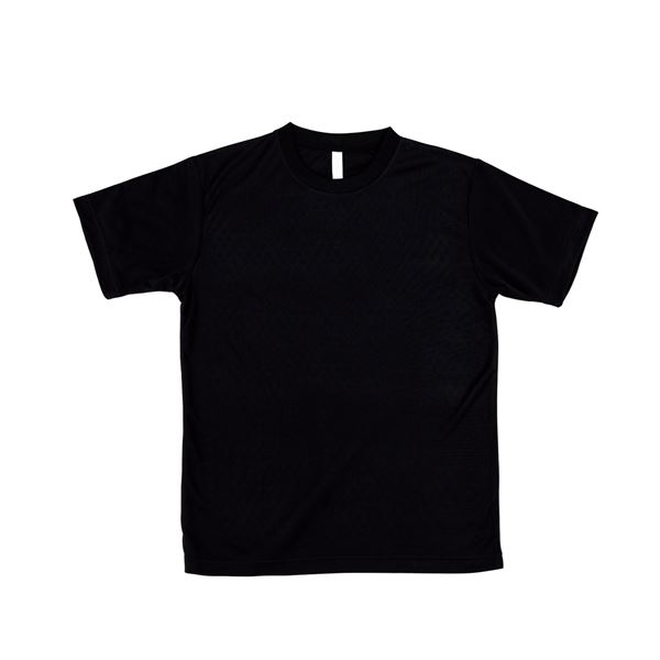 【ポイント20倍】（まとめ）ATドライTシャツ M ブラック 150gポリ100%【&times;10セット】｜インテリアの壱番館