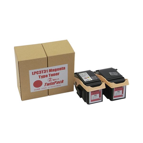 【クーポン券別れ別れ中】トナーカートリッジ LPC3T31M汎用品 マゼンタ 1箱(2個) パソコン・周辺機器-プリンター・FAX用インク-PCサプライ・消耗品