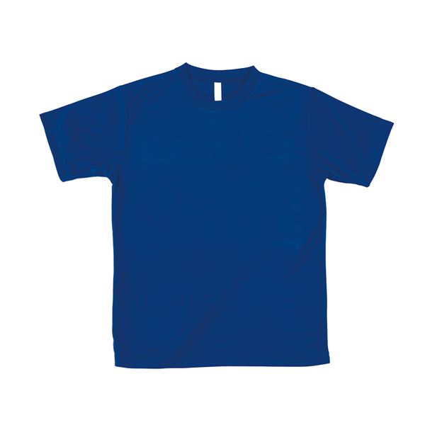【マラソンでP最大49倍】(まとめ)ATドライTシャツ S ブルー 150gポリ100%【×10セット】