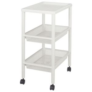 【百貨店SALEでP最大限度47倍】【10個仕掛ける】 勝手もと手押し車/ウィルユニットワゴン 【3段 幅33糎】 か細い キャスター付き添い人 日本製
