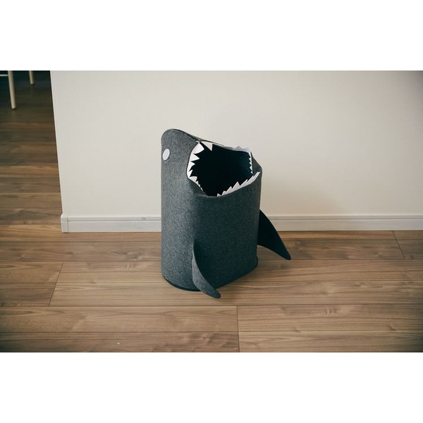 【尖んがり20倍】折りたたみフェルト記憶装置 shark（シャーク） うす暗い薄墨色