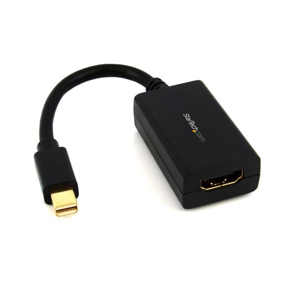 【引き換え証離れ離れ中】（まとめ）StarTech MiniDisplayPort-HDMIうつり変わりアダプター(黒) MDP2HDMI 1個【×3仕掛ける】 PCアクセサリー-ケーブル-その他