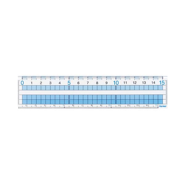 【クーポン配布中&マラソン対象】（まとめ） レイメイ藤井 見やすい方眼定規 15cm AJH158【&times;50セット】｜インテリアの壱番館
