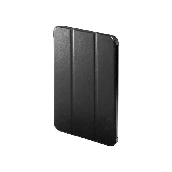 【マラソンでP最大49倍】サンワサプライ iPad mini 2021 ソフトレザーケース ブラック PDA-IPAD1807BK