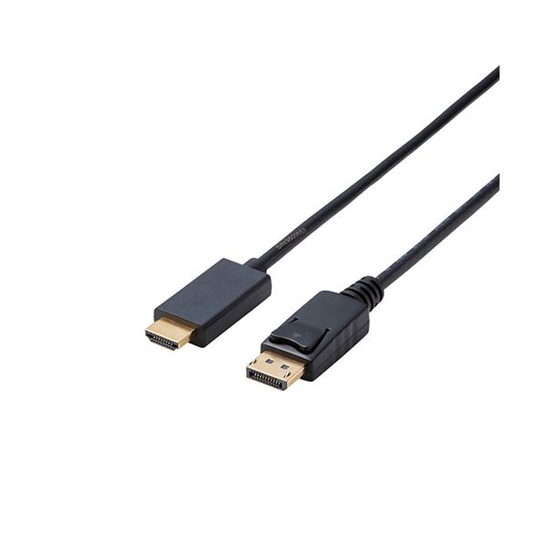 【ポイント20倍】エレコム 変換ケーブル DisplayPort-HDMI 2.0m ブラック CAC-DPHDMI20BK