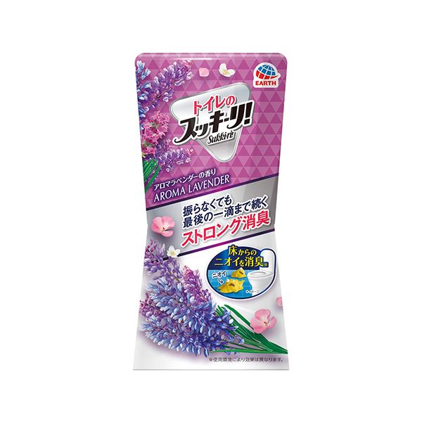 【マラソンでP最大47倍】（まとめ） アース製薬 トイレのスッキーリ！ アロマラベンダー 400ml 【×10セット】