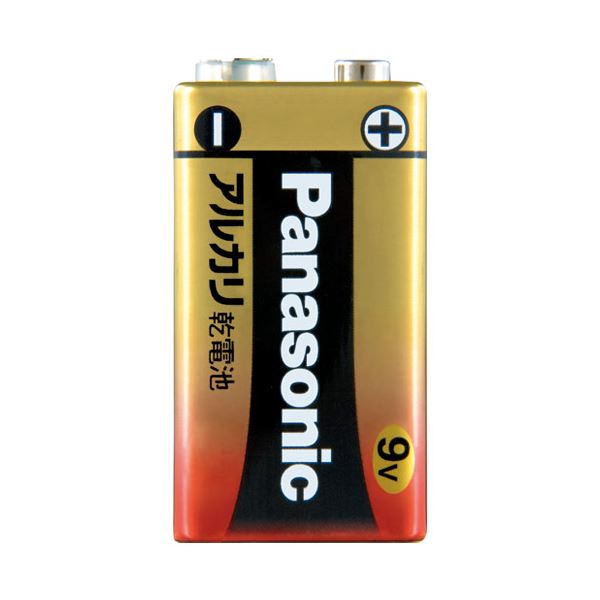 【マラソンでP最大49倍】（まとめ） Panasonic アルカリ乾電池 9V 6LR61XJ／1S【×10セット】