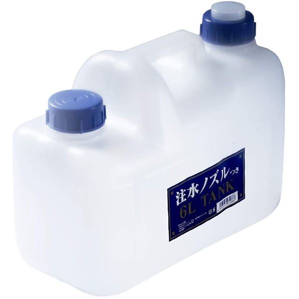 【マラソンでP最大47倍】（まとめ）ノズル付 水缶 6L P-6 水タンク 【×3セット】 5,840円