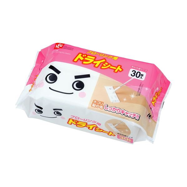 【ポイント20倍】フローリングワイパー用 ドライシート/掃除用品 【30枚入】 フローリング床 ビニール床 畳 【60個セット】