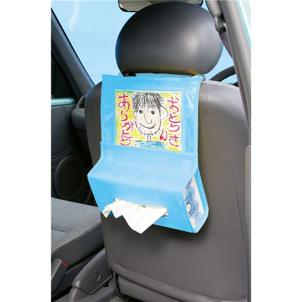 【マラソンでポイント最大47.5倍】（まとめ）プレゼント車用ティッシュホルダーライトブルー【&times;10セット】｜インテリアの壱番館 7,140円