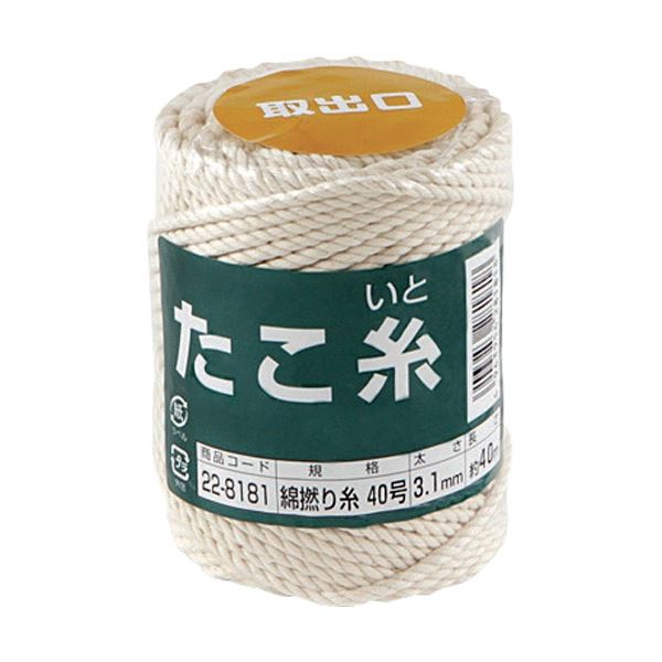 【クーポン配布中】(まとめ) 高木綱業 高木 たこ糸 綿撚り糸 #40 22-8181 1巻 【×5セット】|インテリアの壱番館