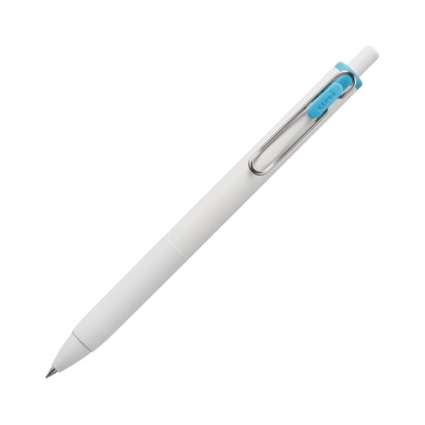 【ポイント20倍】（まとめ）三菱鉛筆 ゲルインクボールペン ユニボール ワン 0.38mm スカイブルー （軸色：オフホワイト） UMNS38.48 1本 【×30セット】
