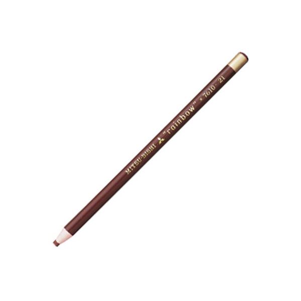 【ポイント20倍】(まとめ) 三菱鉛筆 色鉛筆7610(水性ダーマトグラフ) 茶 K7610.21 1ダース(12本) 【×3セット】