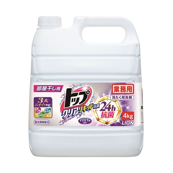 【百貨店SALEでP最大限度47倍】(まとめ) 百獣の王 いの一番 クリアリキッド抗菌御役目用 4kg 1本 【×5仕掛ける】