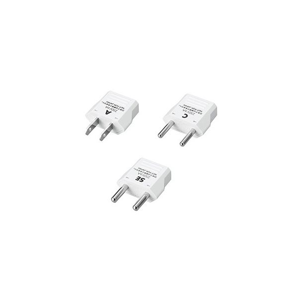 【クーポン配布中＆マラソン対象】【15個セット(3個×5セット)】 YAZAWA 海外用電源プラグ KPS3X5