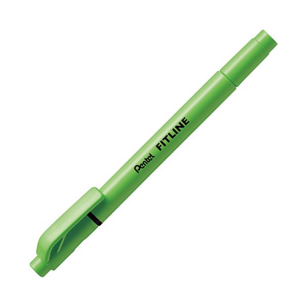 【ポイント20倍】(まとめ) ぺんてる フィットライン ライトグリーン SLW11-K【×50セット】