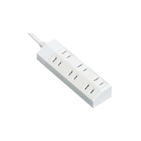 (まとめ) パナソニック ザ・タップマルチ2P・6個口 ホワイト 1.0m WHA2916WKP 1個