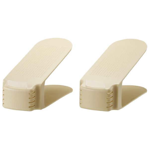 【マラソンでポイント最大47.5倍】くつホルダー/靴収納用品 6個セット 【約幅10&times;奥行26&times;高さ13.5cm】 ベージュ 【10個セット】 〔下駄箱 シューズラック〕｜インテリアの壱番館 18,980円