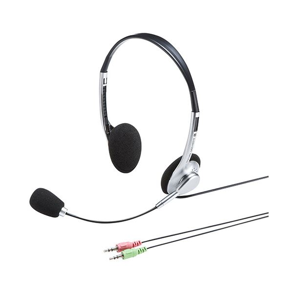 【ポイント20倍】サンワサプライ マルチメディアPCヘッドセット シルバー MM-HS515SVN 1個
