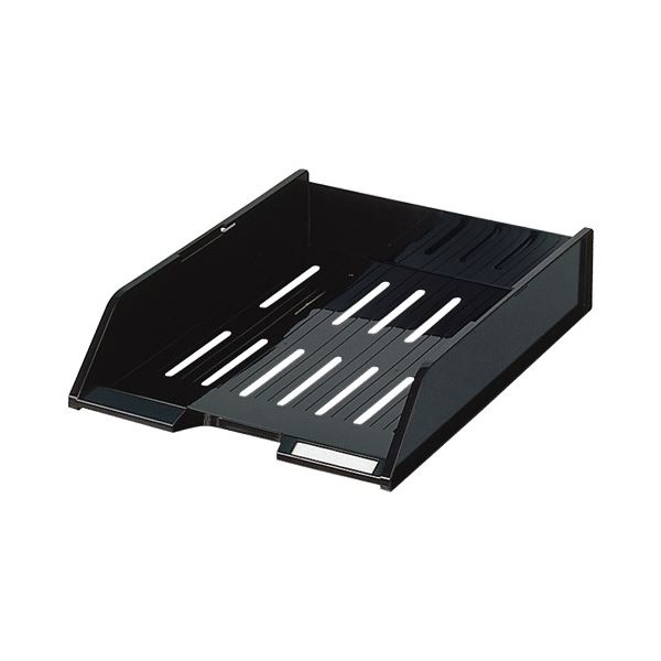 【尖んがり20倍】コクヨ スタッキングトレー(UNIFEEL) A4タテ 黒 DT-40ND 1仕掛ける(5個)