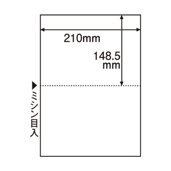 値引 【スーパーセール対象クーポン配布中】TANOSEE ミシン目入り用紙（白紙?A4） 2分割?穴なし 1セット（2500枚：100枚×25冊）  高質-css.edu.om