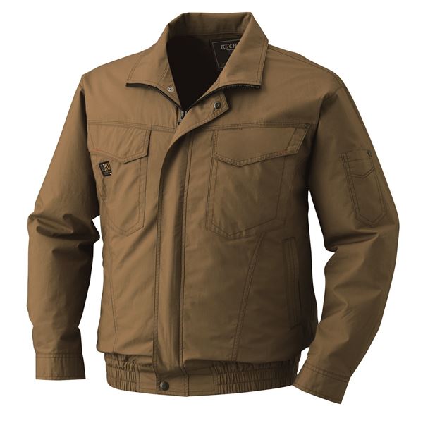 【マラソンでポイント最大47.5倍】KU91400 空調服 R 綿薄手 タチエリ 服のみ キャメル 5L｜インテリアの壱番館