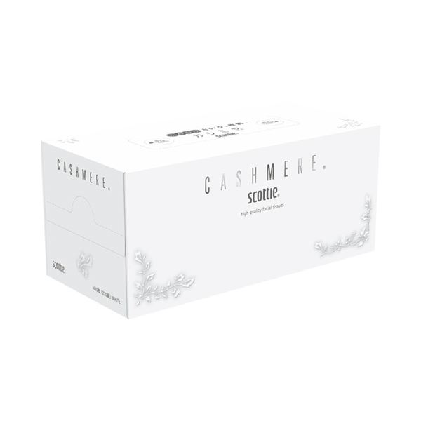 【ポイント20倍】（まとめ） 日本製紙クレシア スコッティ ティッシュ カシミヤ220 1箱【×30セット】