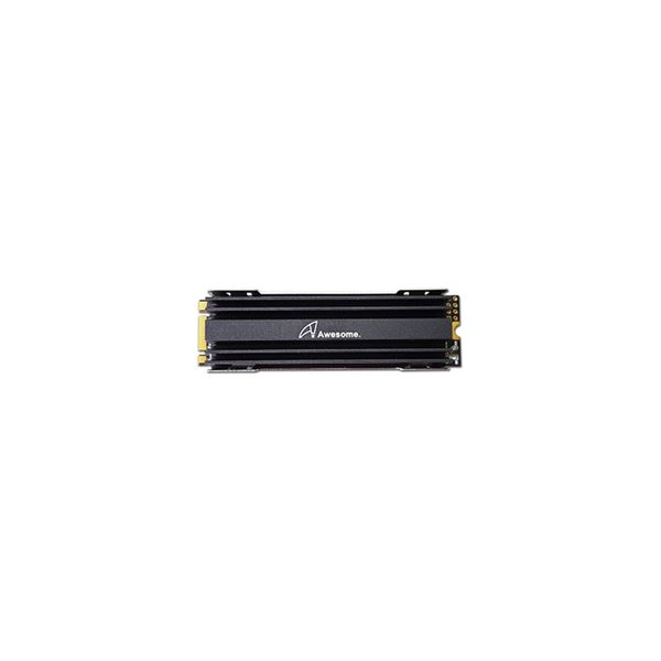 【ポイント20倍】Awesome M.2 SSD NGFF 2280 アルミヒートシンク 黒 AWD-MCS001-BK