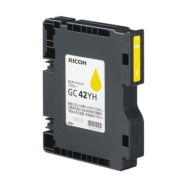 【クーポン配布中＆マラソン対象】リコー SGカートリッジ GC42YH イエロー Lサイズ 515929 1個 6,916円