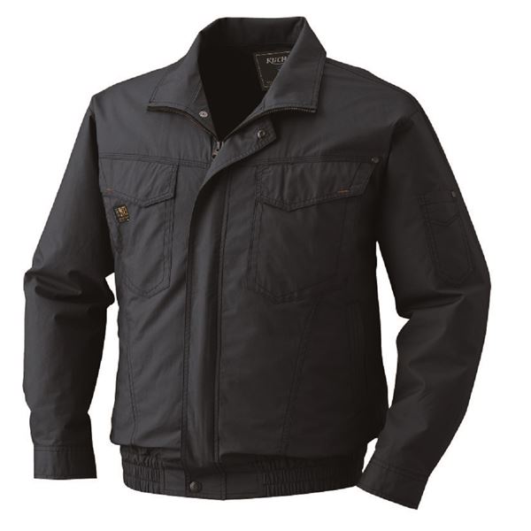 【ポイント20倍】KU91400 空調服 R 綿薄手 タチエリ 服のみ チャコール 5L