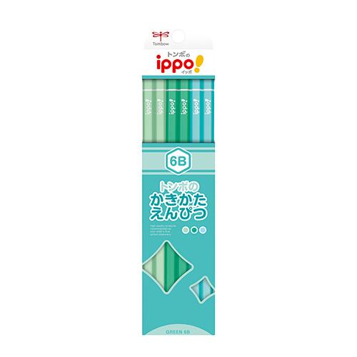 【ポイント20倍】(まとめ）トンボ鉛筆 かきかた鉛筆 プレーン グリーン 6B KB-KPN04-6B 【×20セット】
