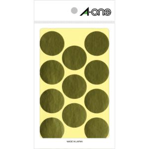 【マラソンでP最大47倍】(まとめ）エーワン エーワン カラーラベル 金 07241 30 mm 径 11 面 8 シート入 07241ｷﾝﾏﾙ 【×30セット】
